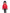 Kid's waist length down bomber jacket with fur trim hood in CH Red