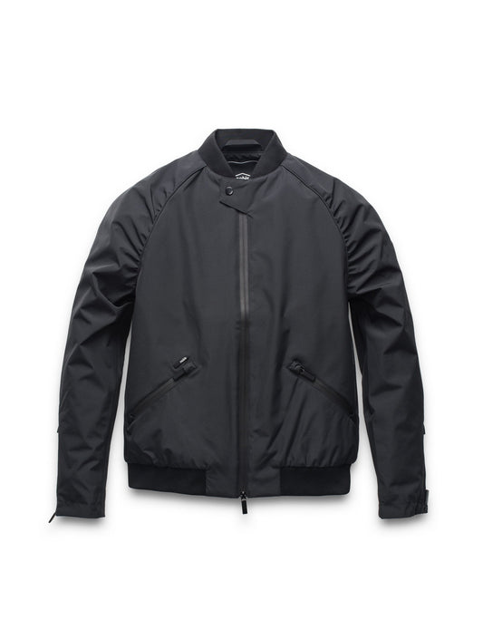Womens classic bomber jacket called Phoebe in Black + Black