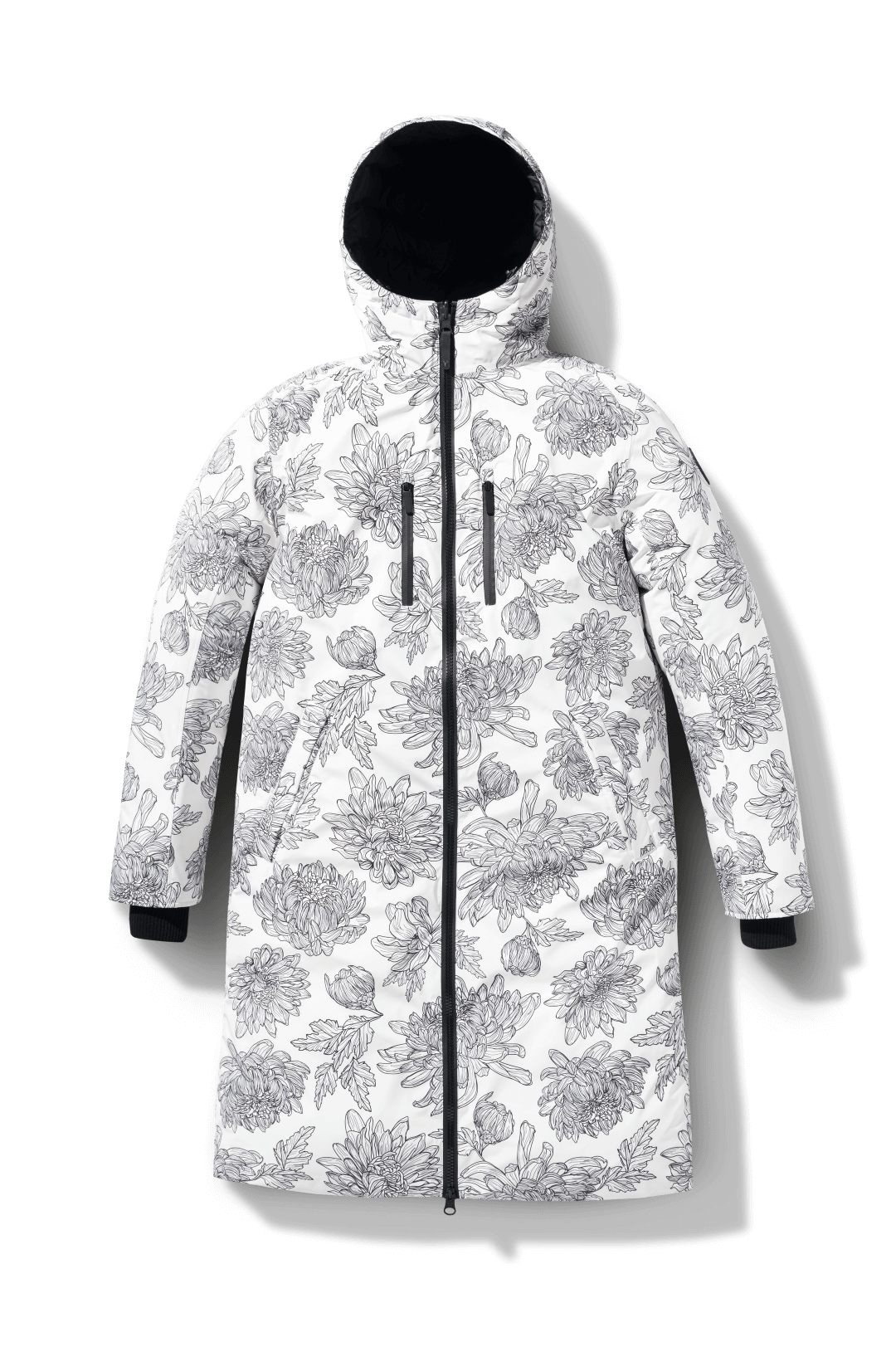 flat-lay-image White Floral Print