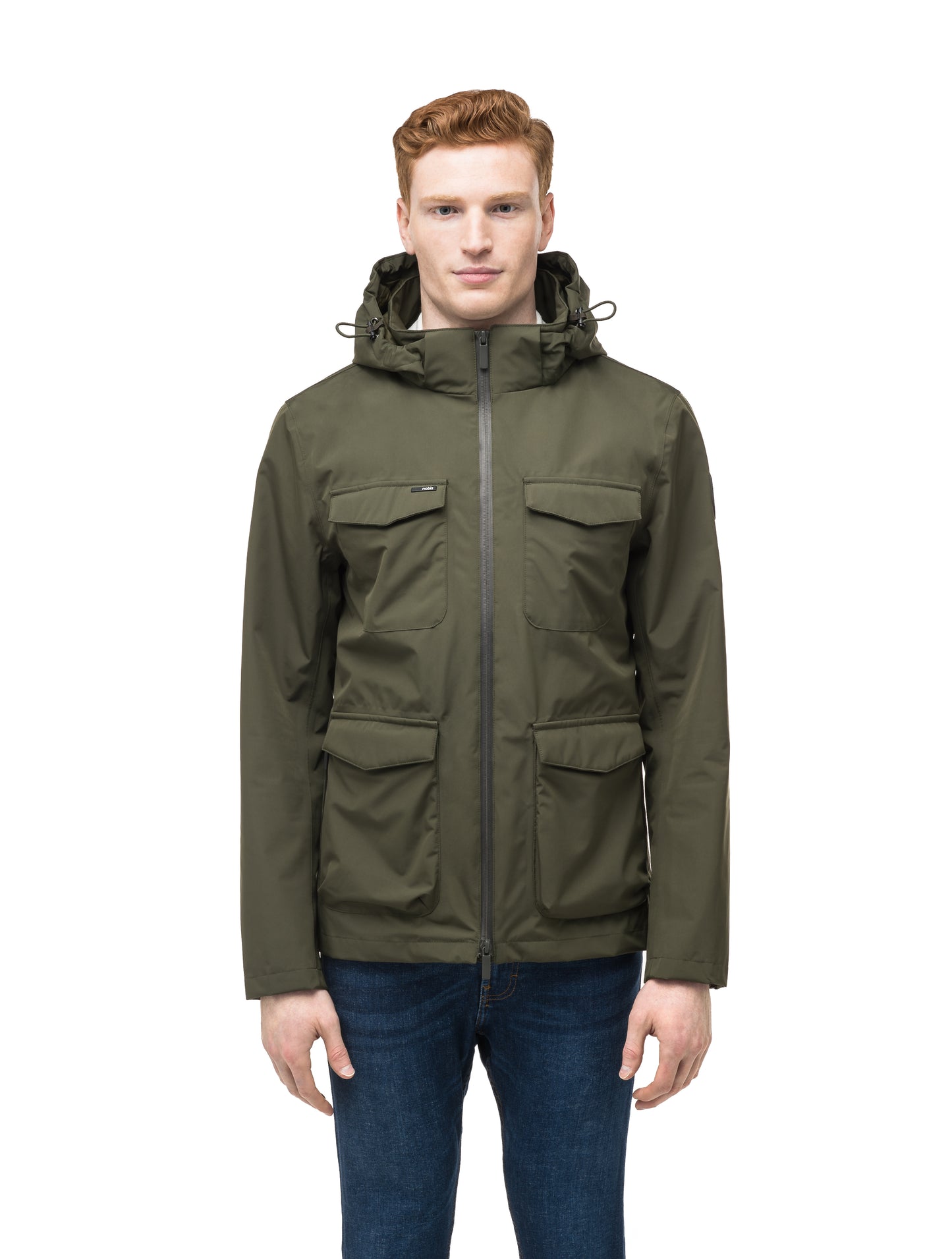 Men's waist length jacket in Fatigue