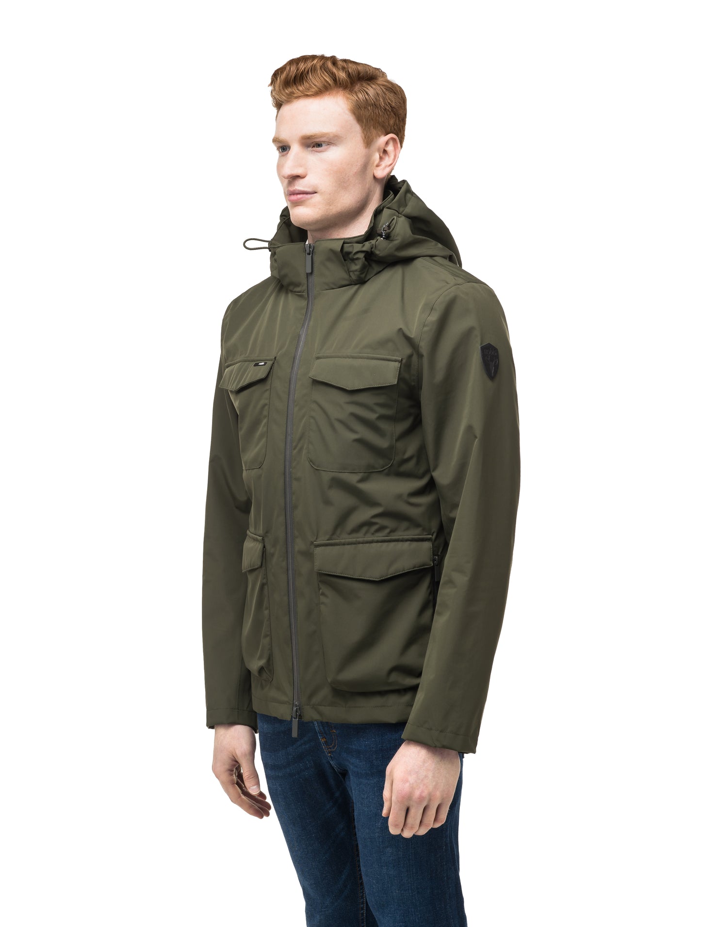 Men's waist length jacket in Fatigue